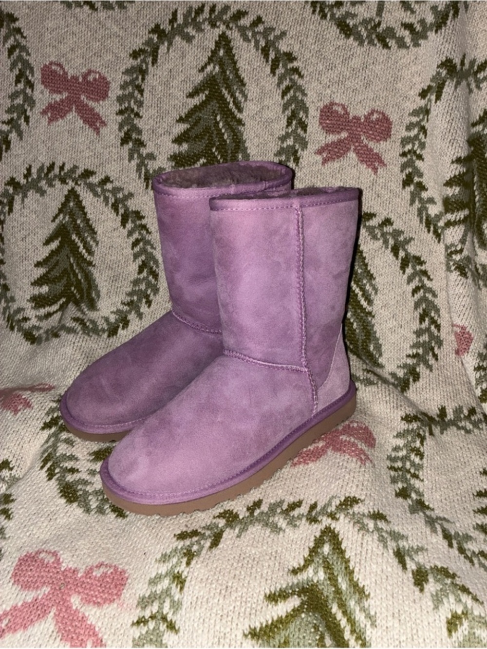 Ugg Classic Women's Mid-Calf Suede Boots - Lavender